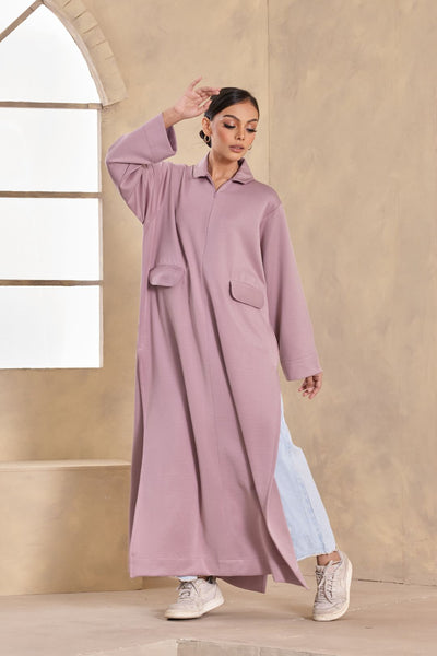 Jenna Shirt Dress in Lilac