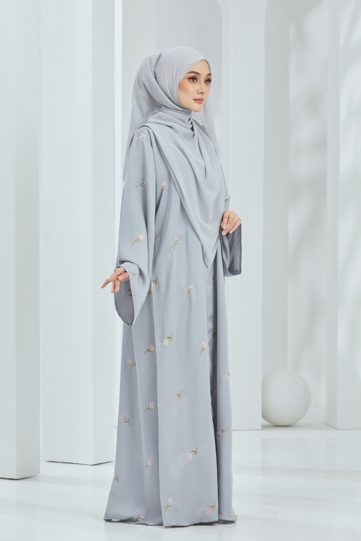 Azalea Abaya in Grey