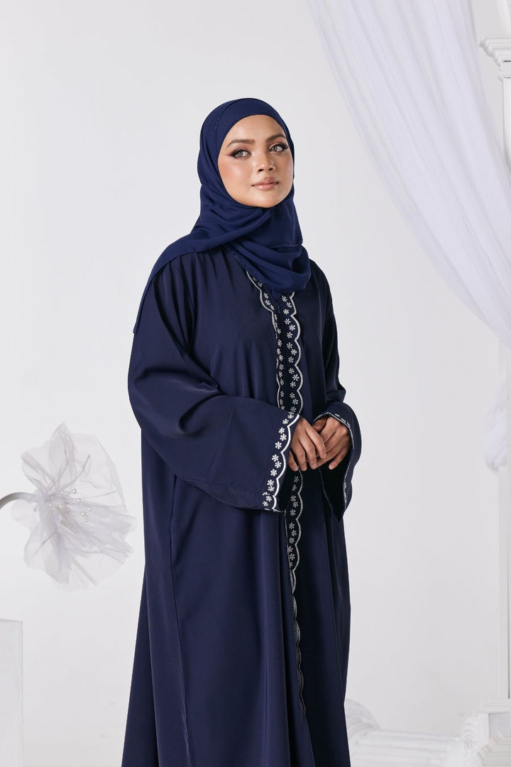 Sabreen Abaya in Navy