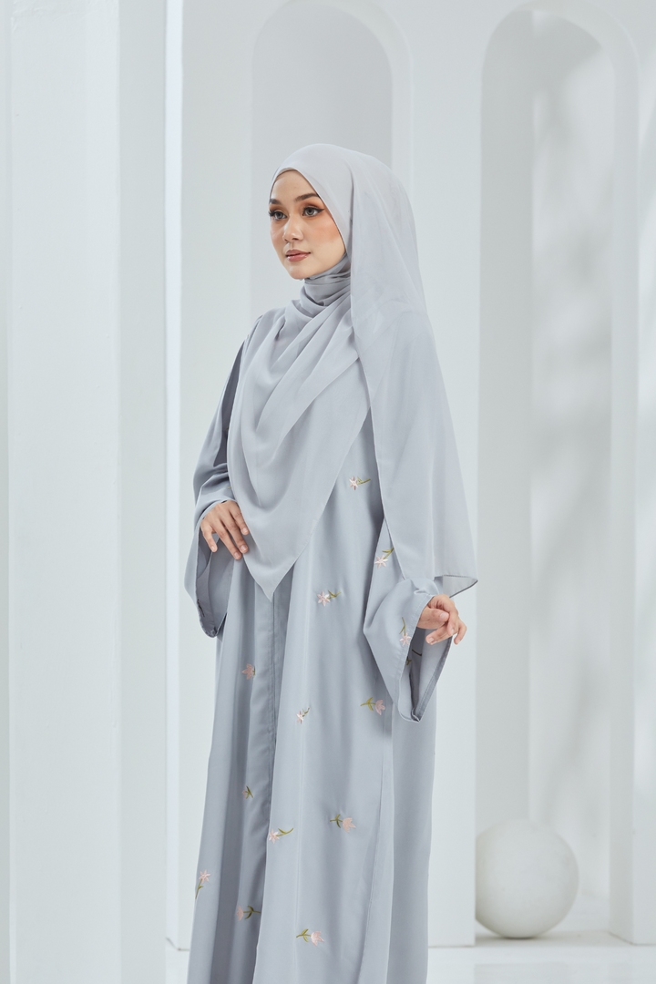 Azalea Abaya in Grey