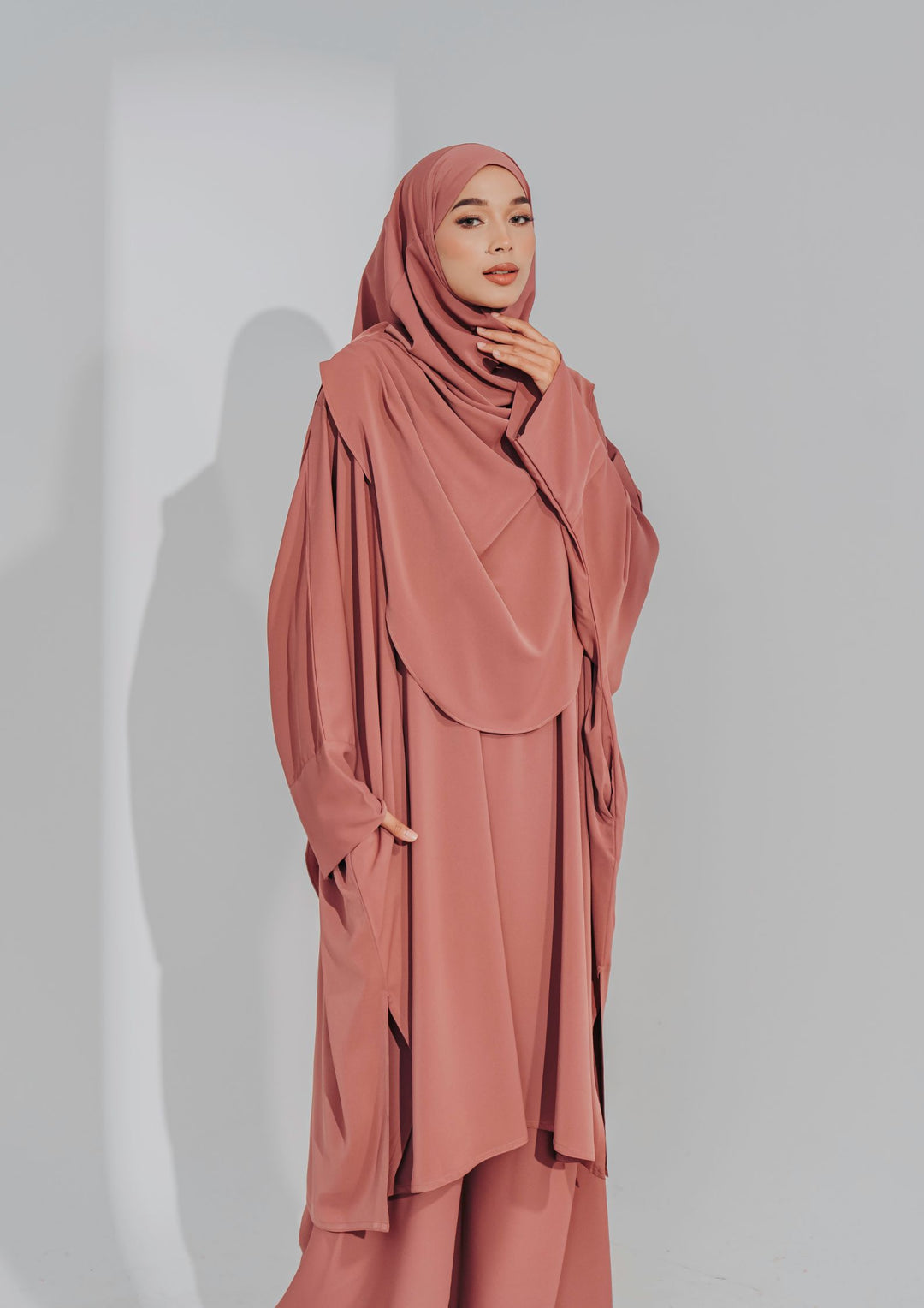 Hajar Pantsuit in Dusty Rose