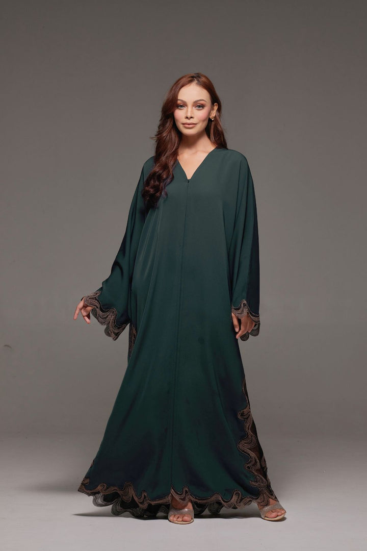 Melia Abaya Forest Green