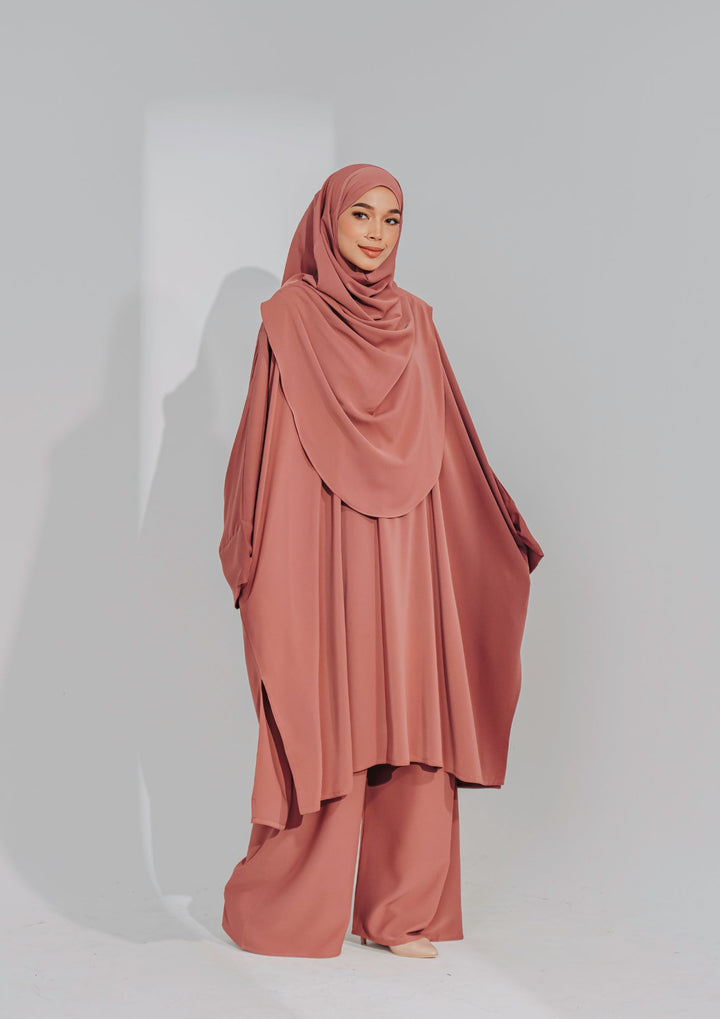 Hajar Pantsuit in Dusty Rose