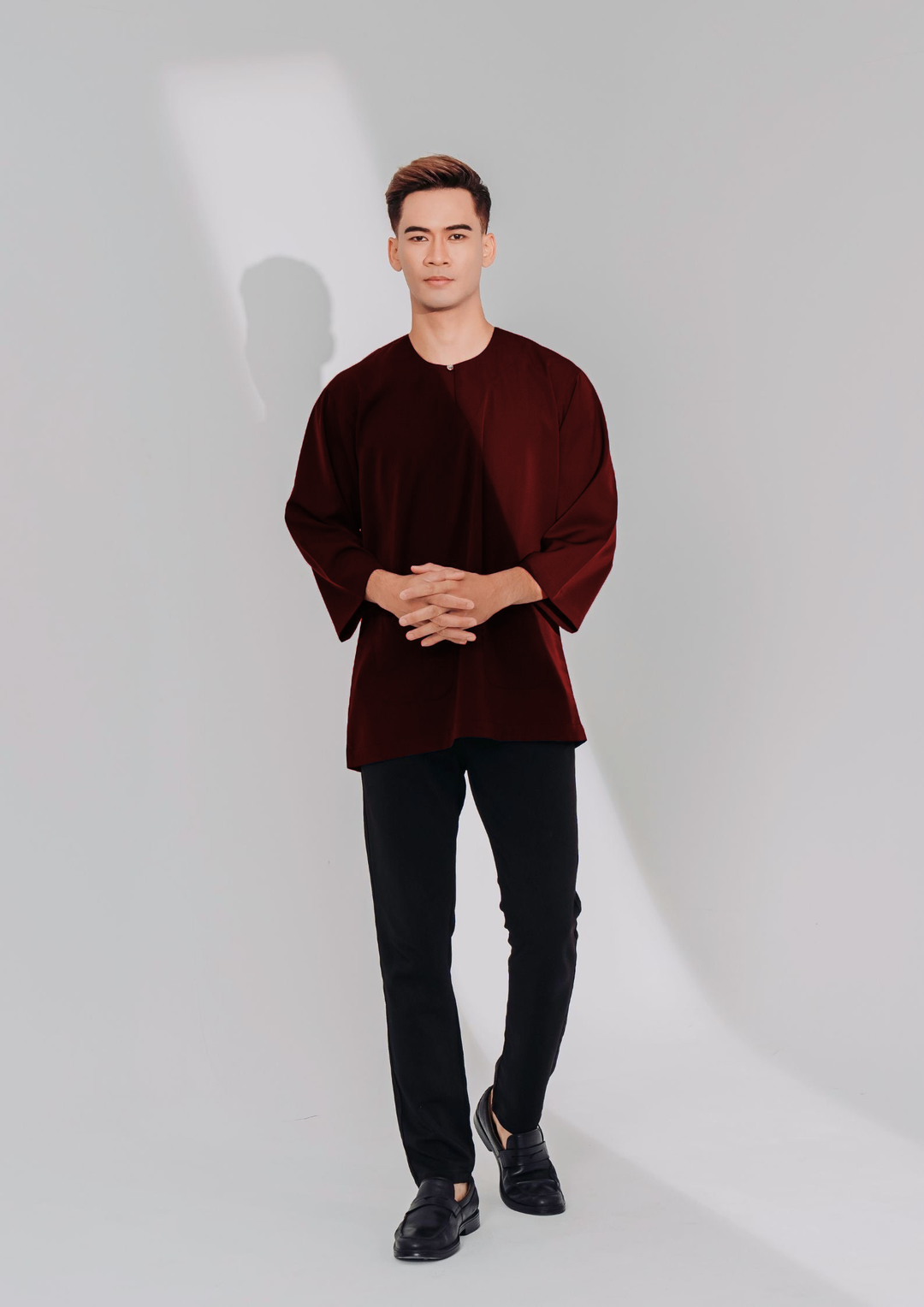 ARNA: Kurta 01 in Maroon