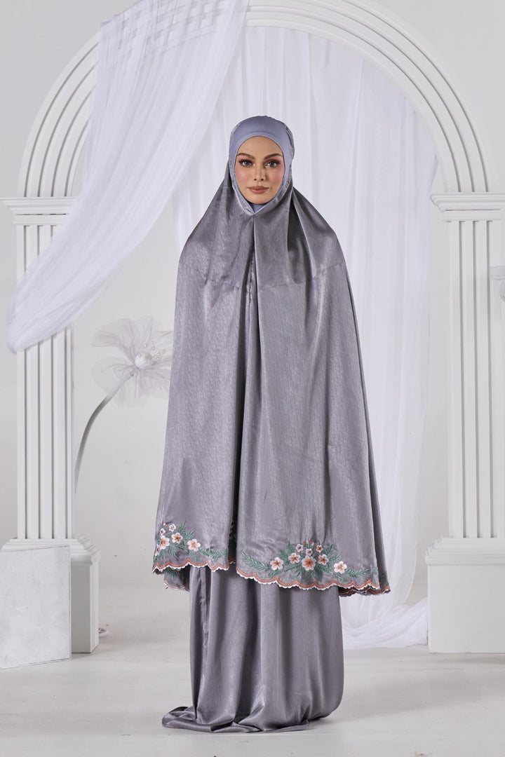 Inara Telekung in Grey