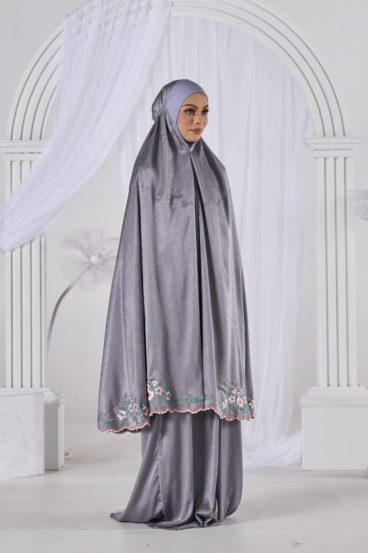 Inara Telekung in Grey