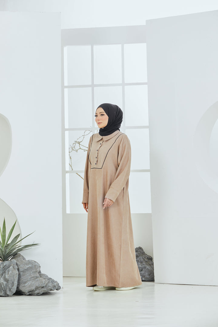 Aira Dress in Beige