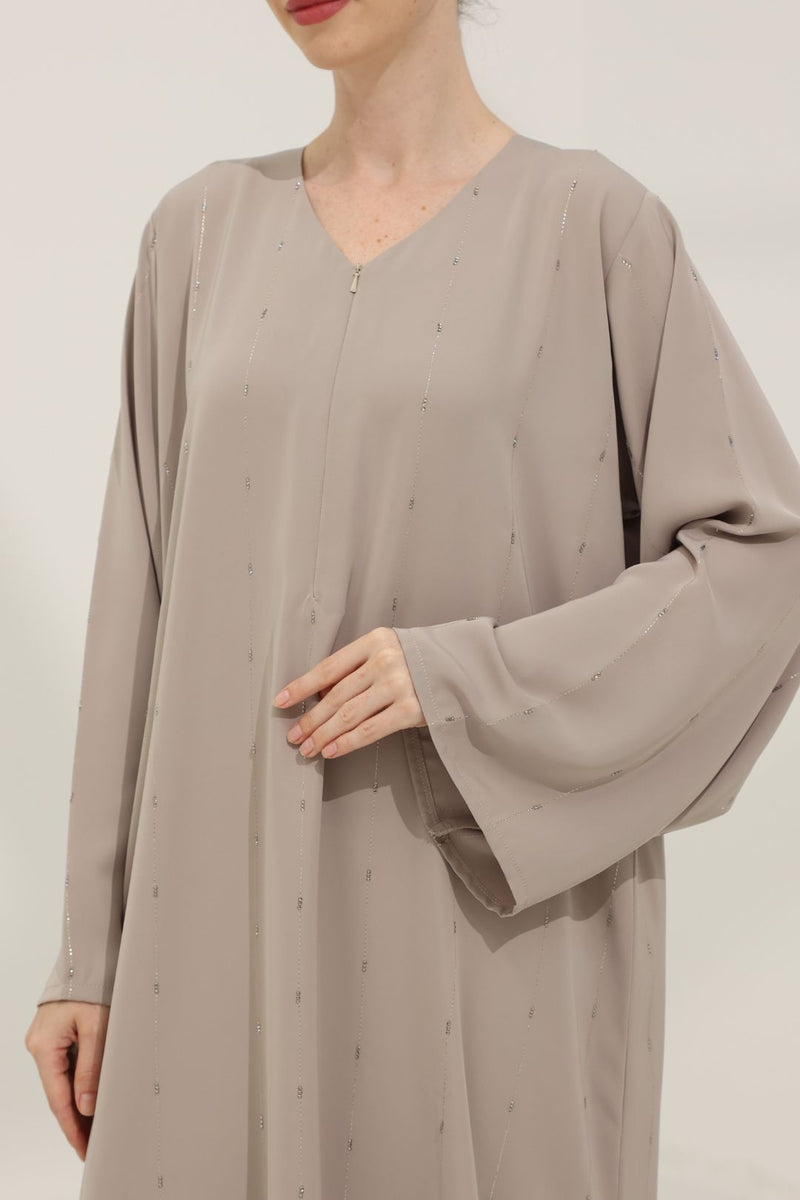 Carlita Abaya in Beige