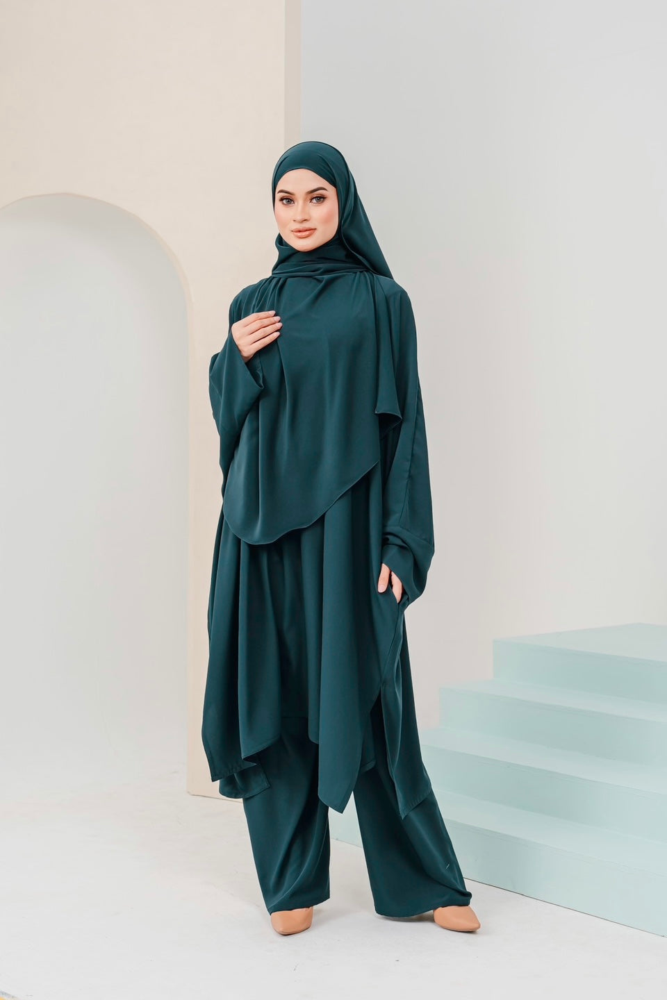 Hajar Pantsuit in Forest Green