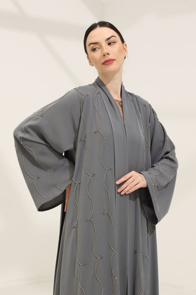 PO II : Brie Abaya in Dark Grey