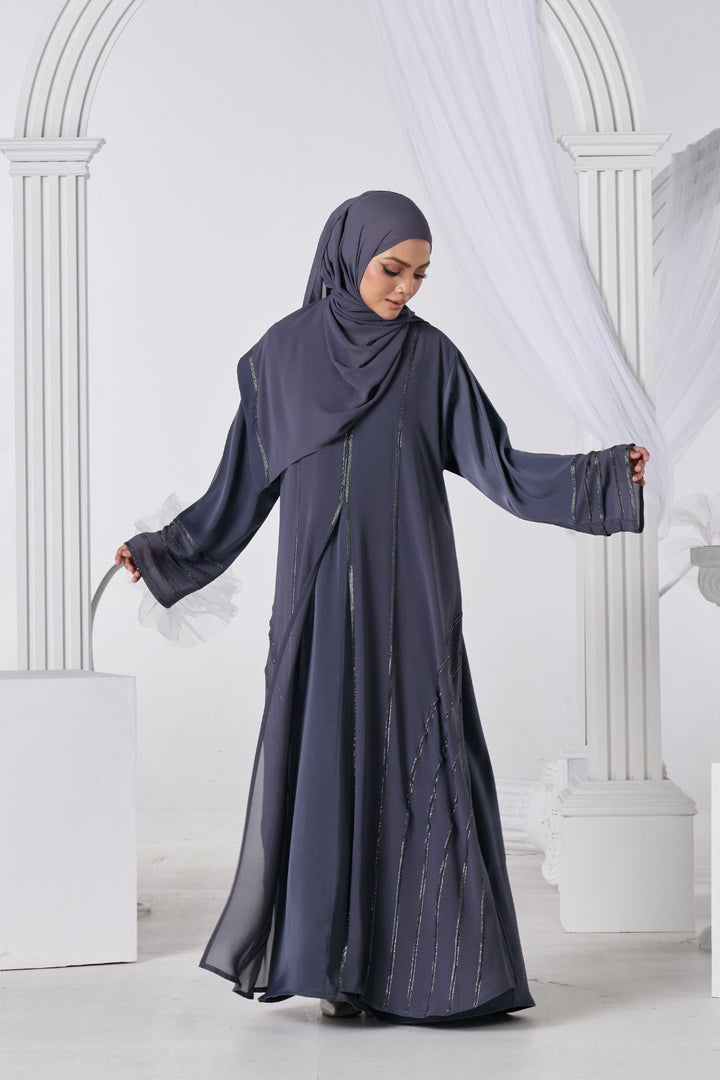 Rahma Abaya in Ash Grey