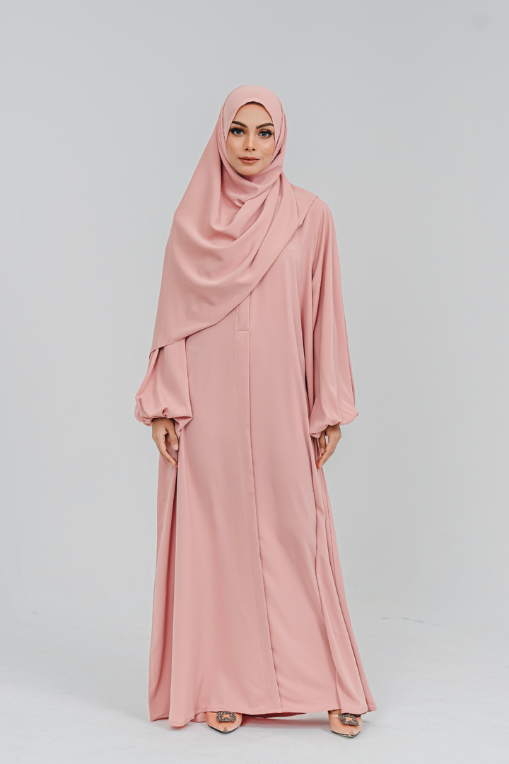 Haya Abaya in Sweet Pink