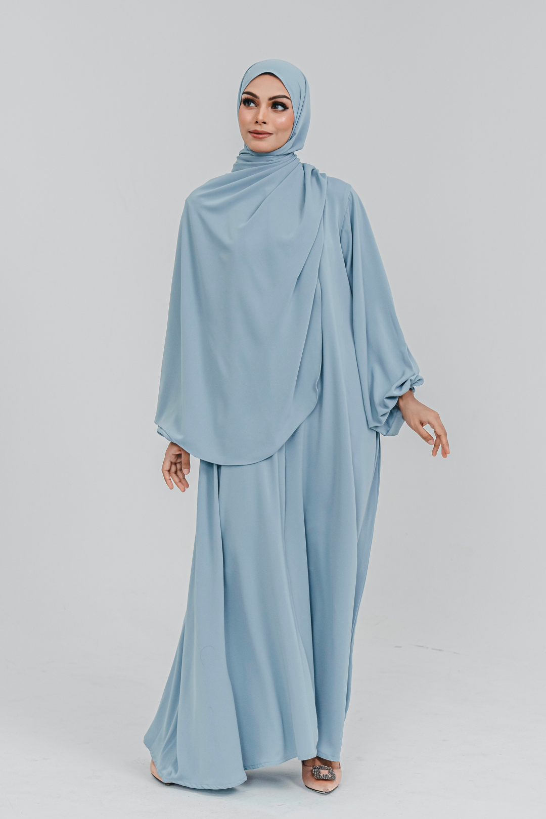 Haya Abaya in Sky Blue