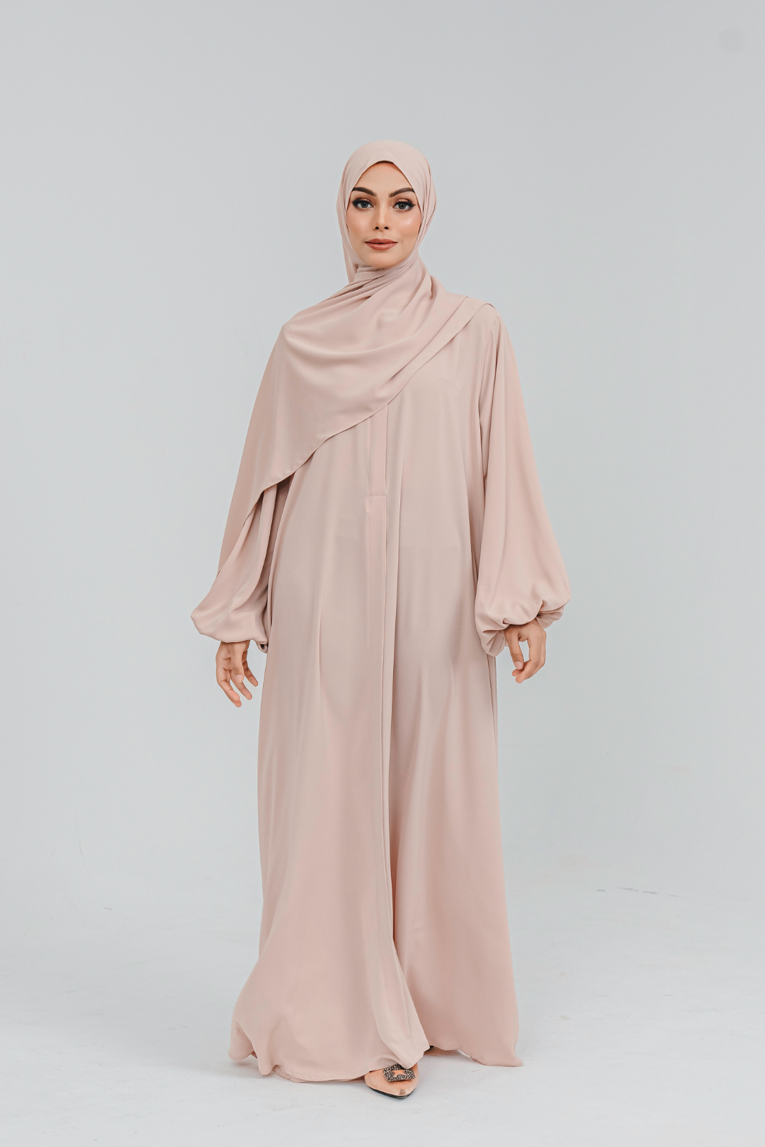 Haya Abaya in Nude Beige