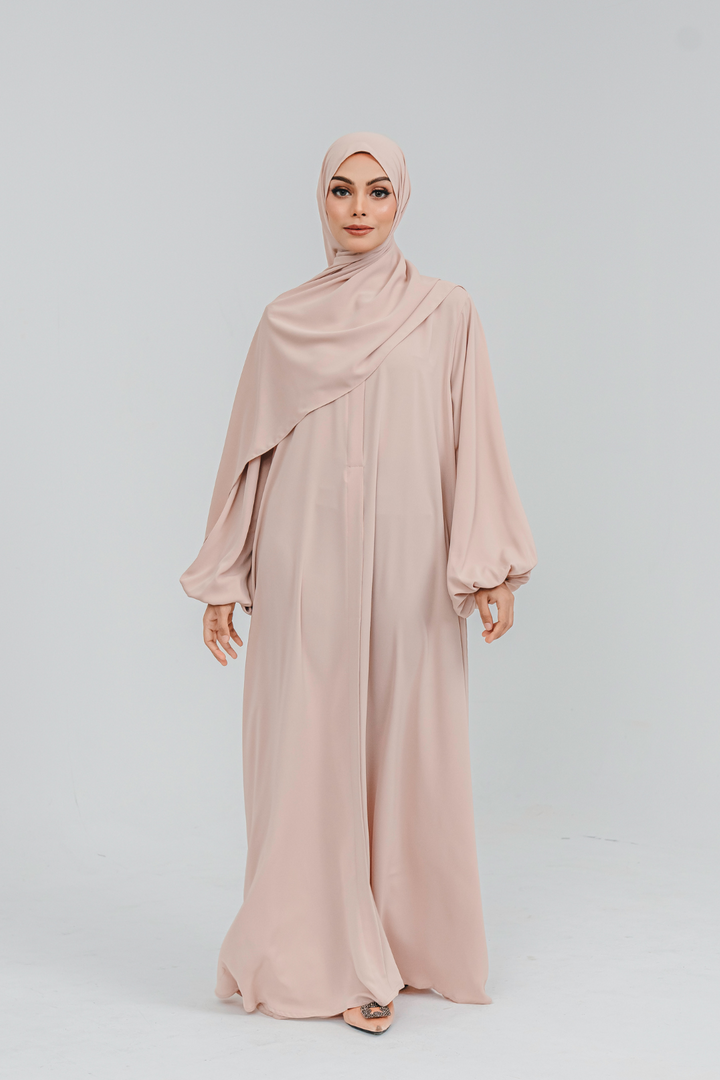 Haya Abaya in Nude Beige