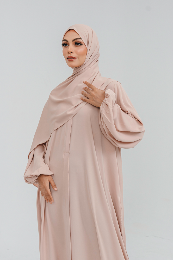 Haya Abaya in Nude Beige