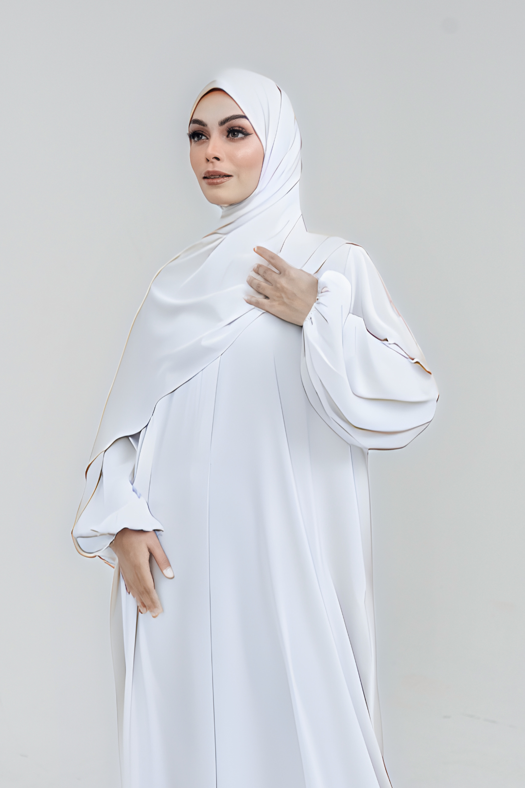 Haya Abaya in White