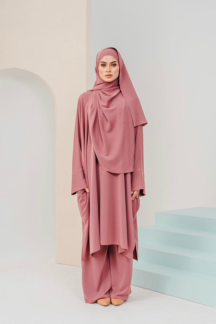 Hajar Pantsuit in Dusty Rose