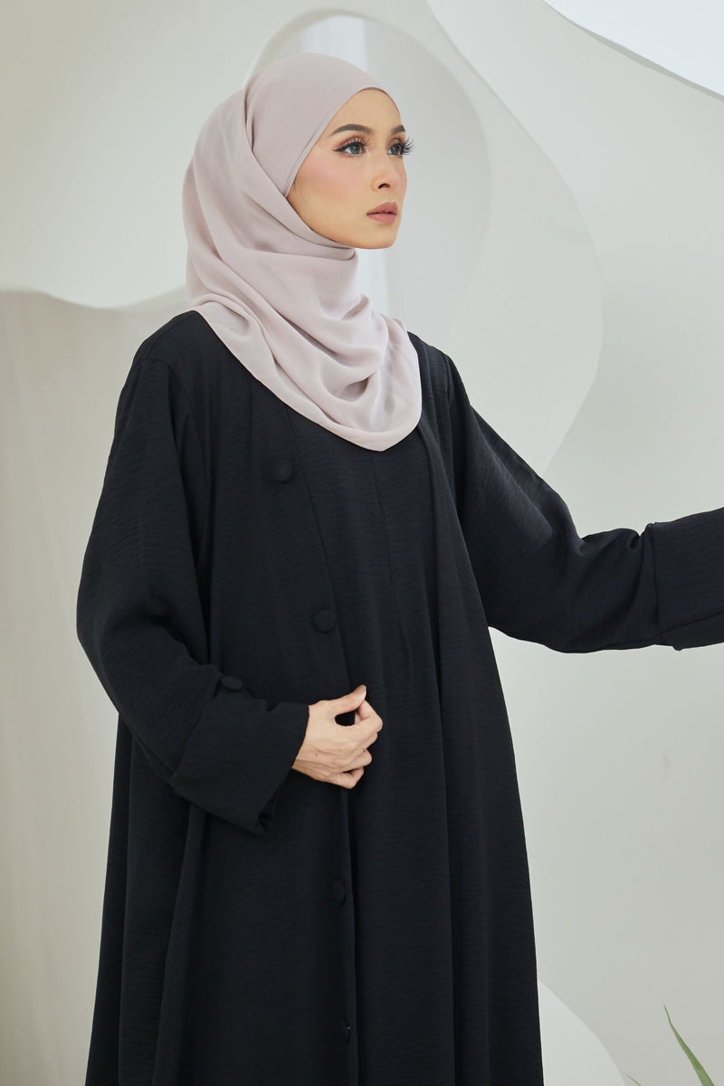 Hani Two-piece Abaya in Black