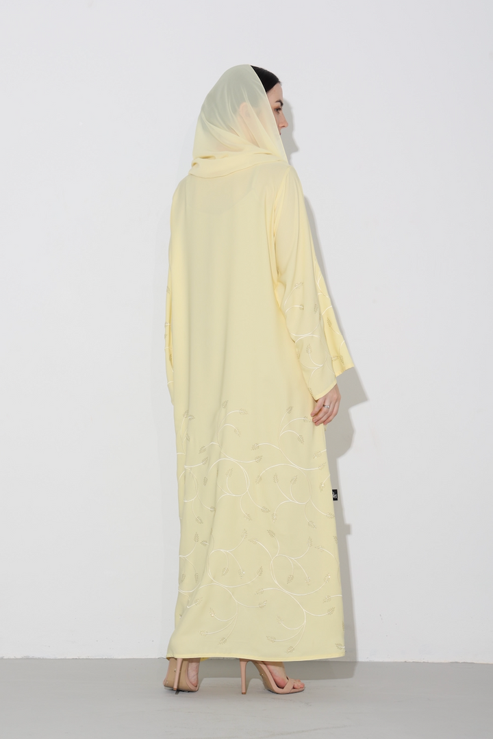 Fatina Abaya in Daffodil Yellow