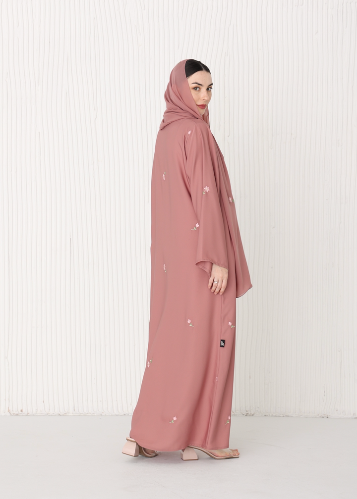 Baheera Abaya in Sweet Pink