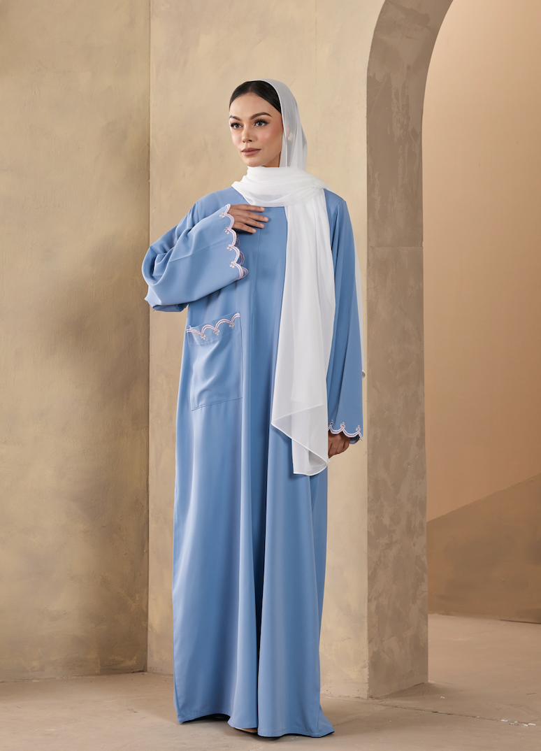 Erza Abaya in Baby Blue