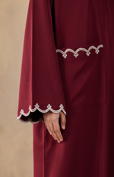 Erza Abaya in Maroon