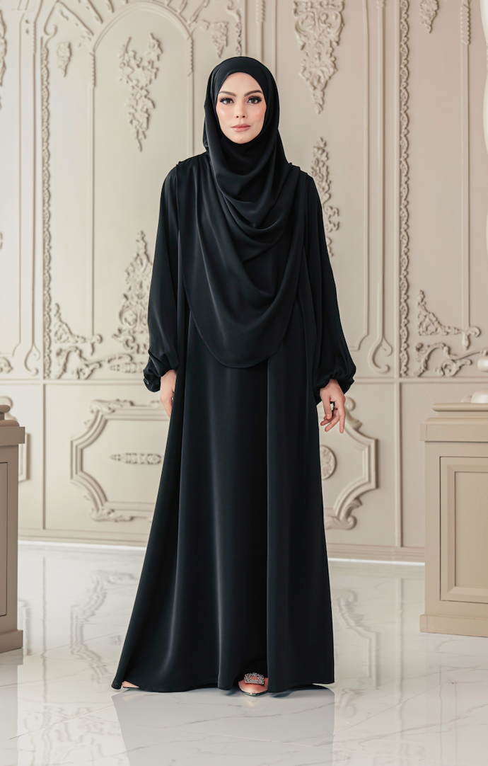 Warda Khimar Umrah Set in Black