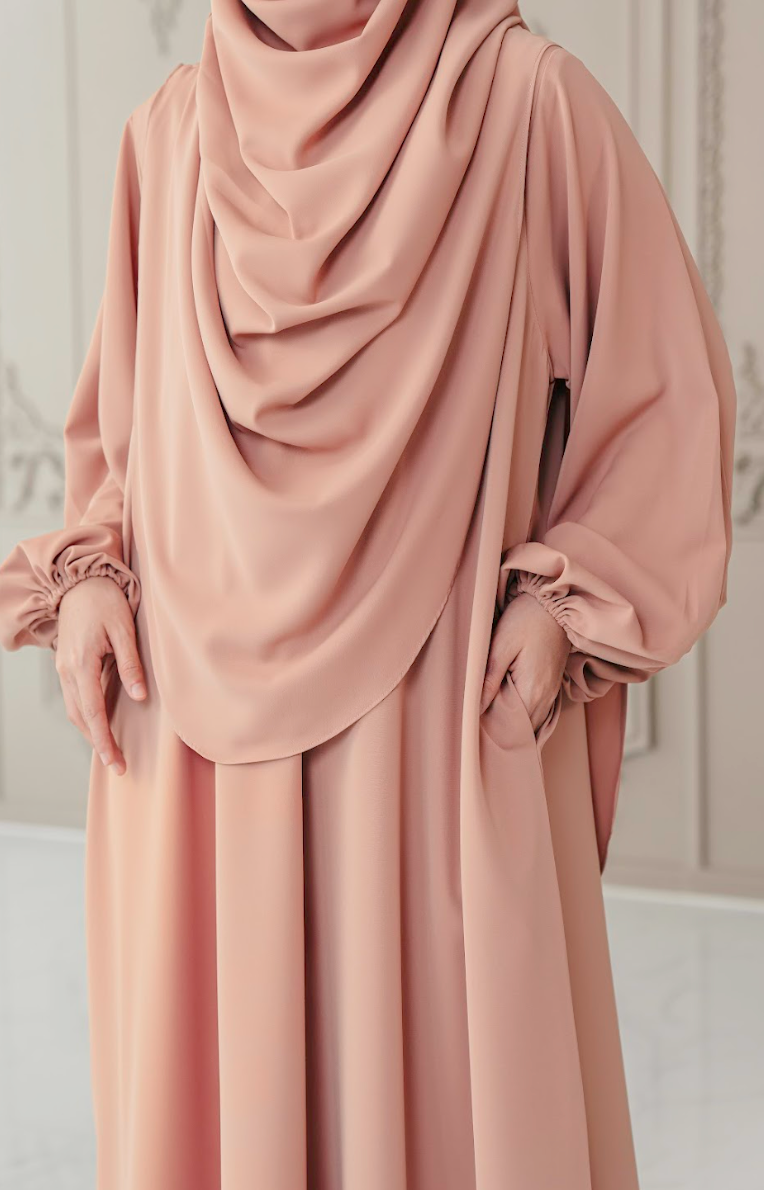 Warda Khimar Umrah Set in Caramel