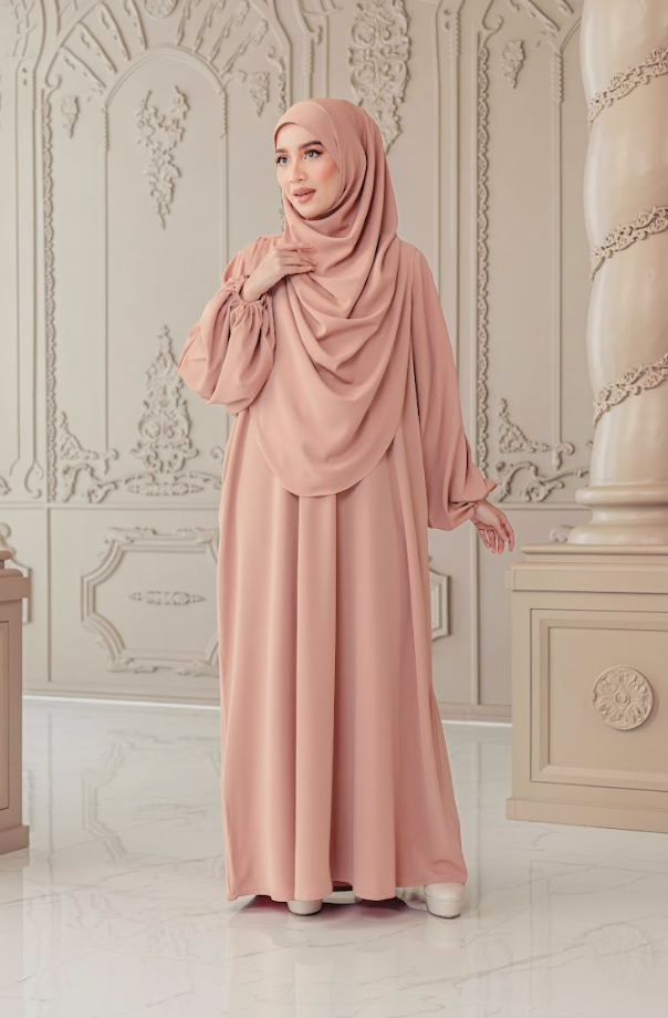 Warda Khimar Umrah Set in Caramel