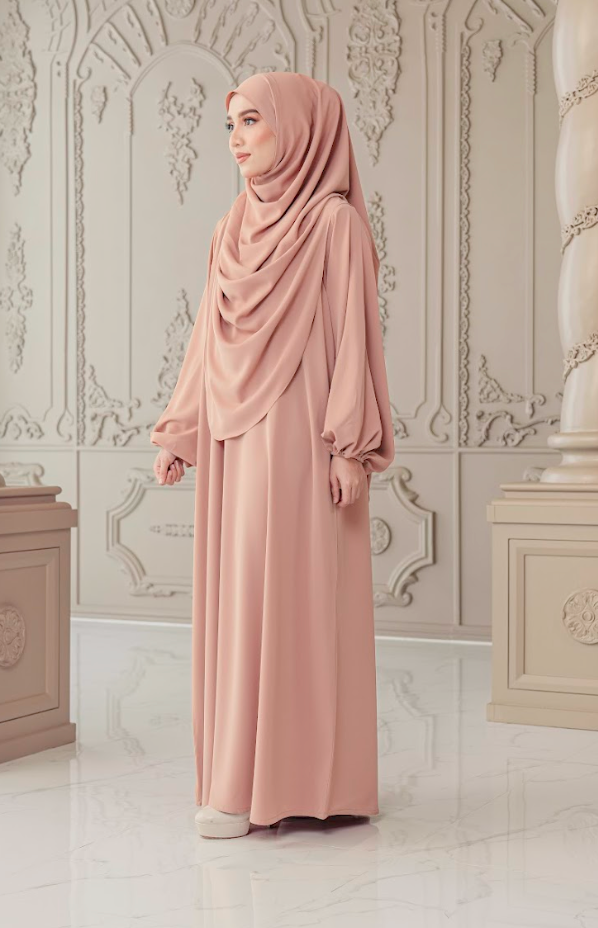 Warda Khimar Umrah Set in Caramel