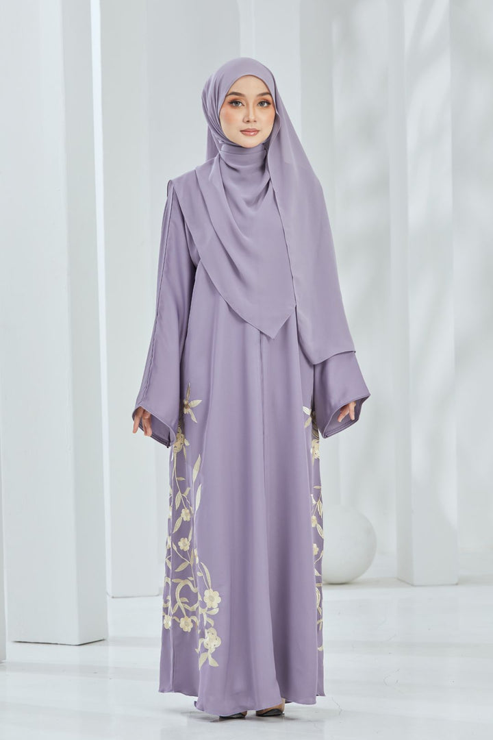 Elfira Abaya in Lilac