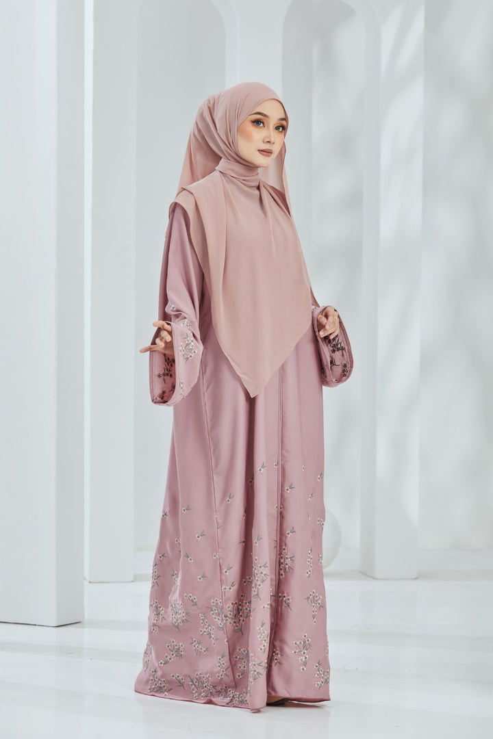 Malia Blossom Abaya in Pink