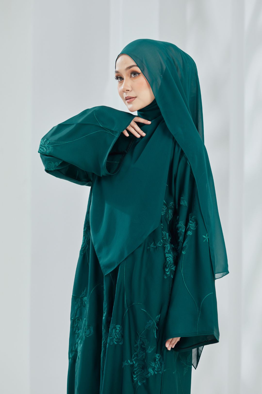 Emilda Abaya in Teal