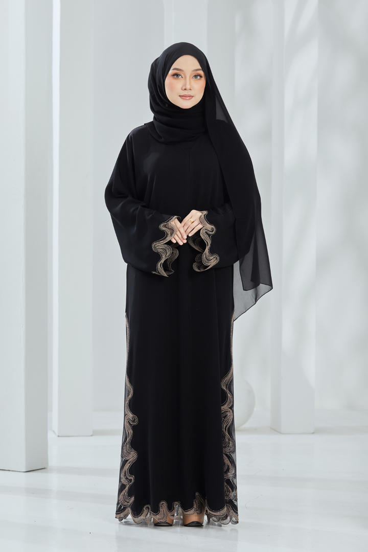 Melia Abaya in Black